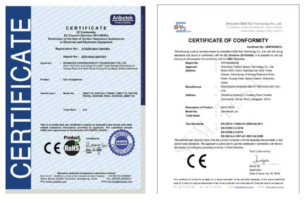 Conformité Européene certification CE認證